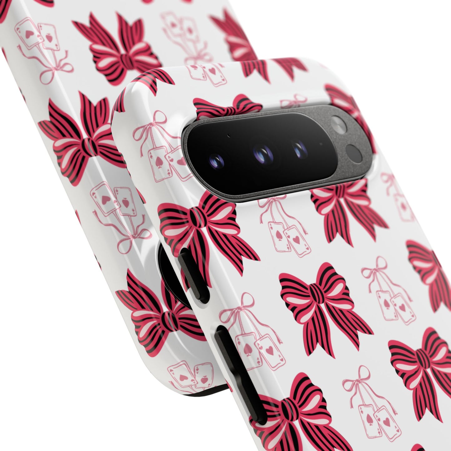 Stylish Phone Case with Elegant Bow Design, Holiday Gift, Phone Cover, Custom Smartphone Case, Fashion Accessory, Cute Gift Idea