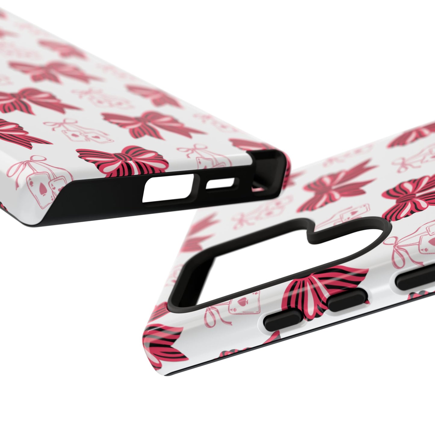 Stylish Phone Case with Elegant Bow Design, Holiday Gift, Phone Cover, Custom Smartphone Case, Fashion Accessory, Cute Gift Idea