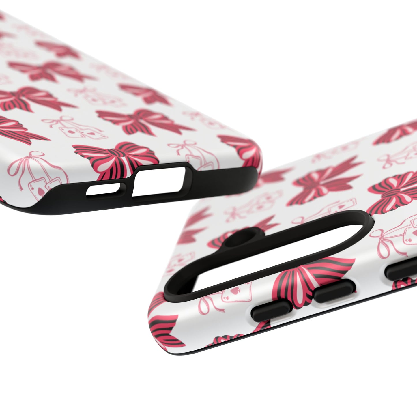 Stylish Phone Case with Elegant Bow Design, Holiday Gift, Phone Cover, Custom Smartphone Case, Fashion Accessory, Cute Gift Idea