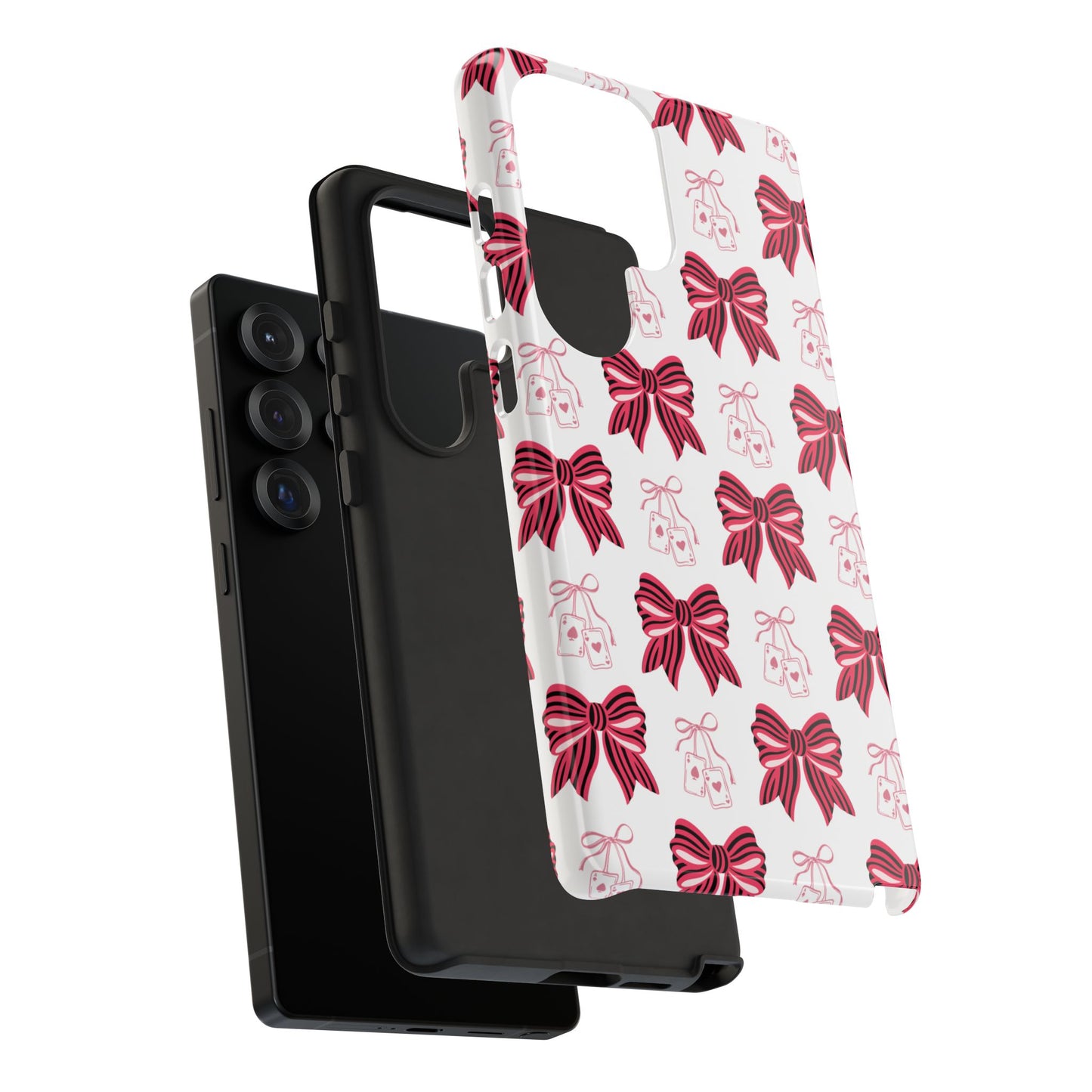 Stylish Phone Case with Elegant Bow Design, Holiday Gift, Phone Cover, Custom Smartphone Case, Fashion Accessory, Cute Gift Idea