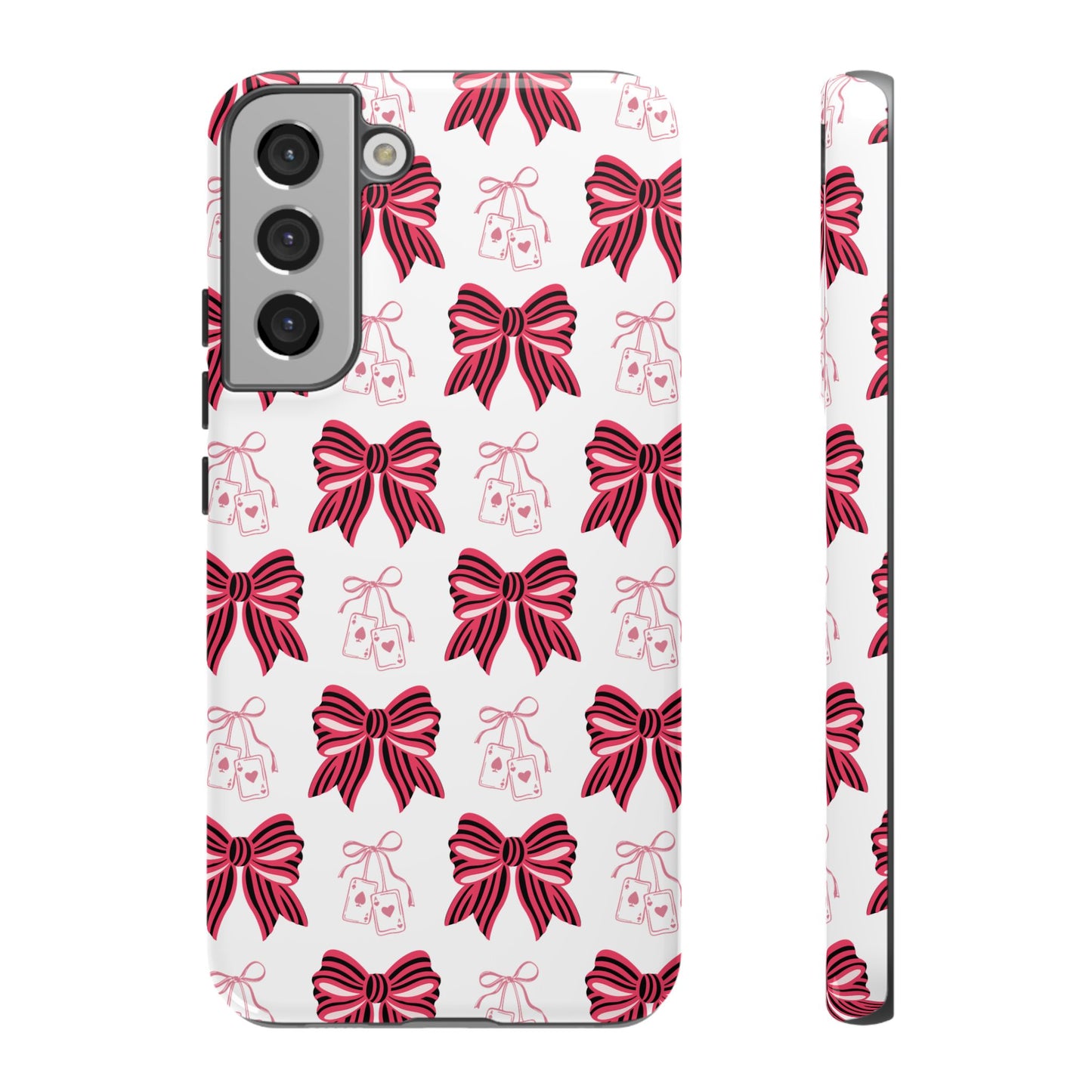 Stylish Phone Case with Elegant Bow Design, Holiday Gift, Phone Cover, Custom Smartphone Case, Fashion Accessory, Cute Gift Idea