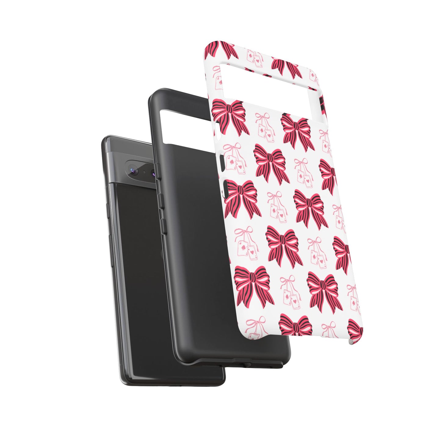 Stylish Phone Case with Elegant Bow Design, Holiday Gift, Phone Cover, Custom Smartphone Case, Fashion Accessory, Cute Gift Idea