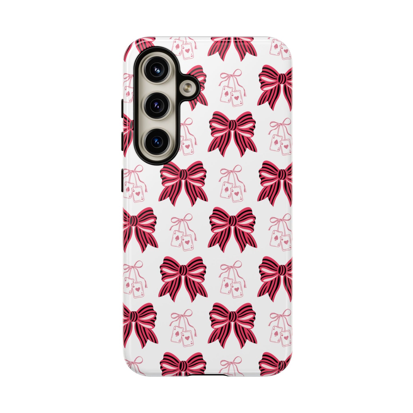 Stylish Phone Case with Elegant Bow Design, Holiday Gift, Phone Cover, Custom Smartphone Case, Fashion Accessory, Cute Gift Idea
