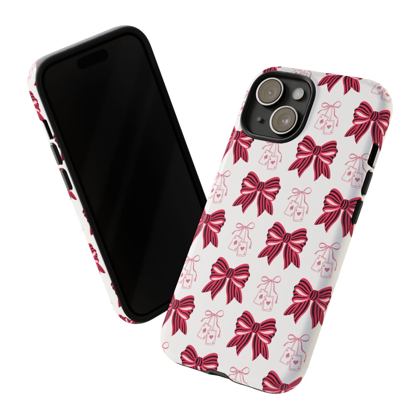 Stylish Phone Case with Elegant Bow Design, Holiday Gift, Phone Cover, Custom Smartphone Case, Fashion Accessory, Cute Gift Idea