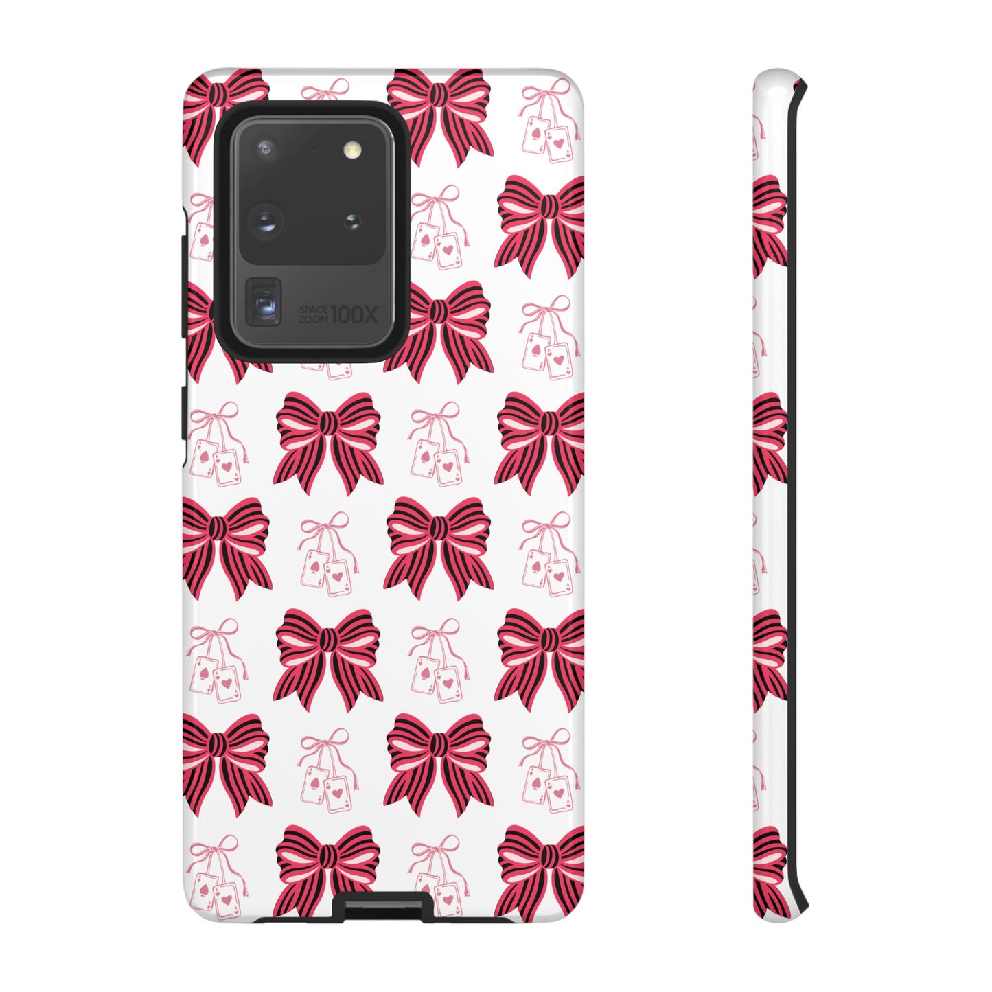 Stylish Phone Case with Elegant Bow Design, Holiday Gift, Phone Cover, Custom Smartphone Case, Fashion Accessory, Cute Gift Idea