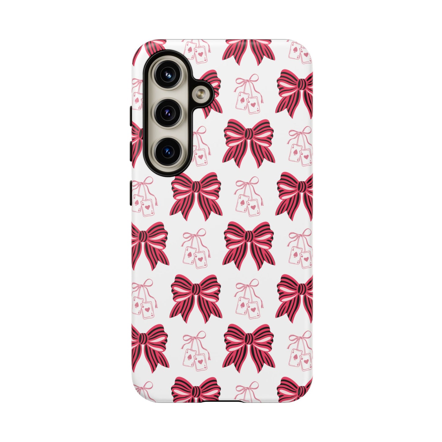 Stylish Phone Case with Elegant Bow Design, Holiday Gift, Phone Cover, Custom Smartphone Case, Fashion Accessory, Cute Gift Idea