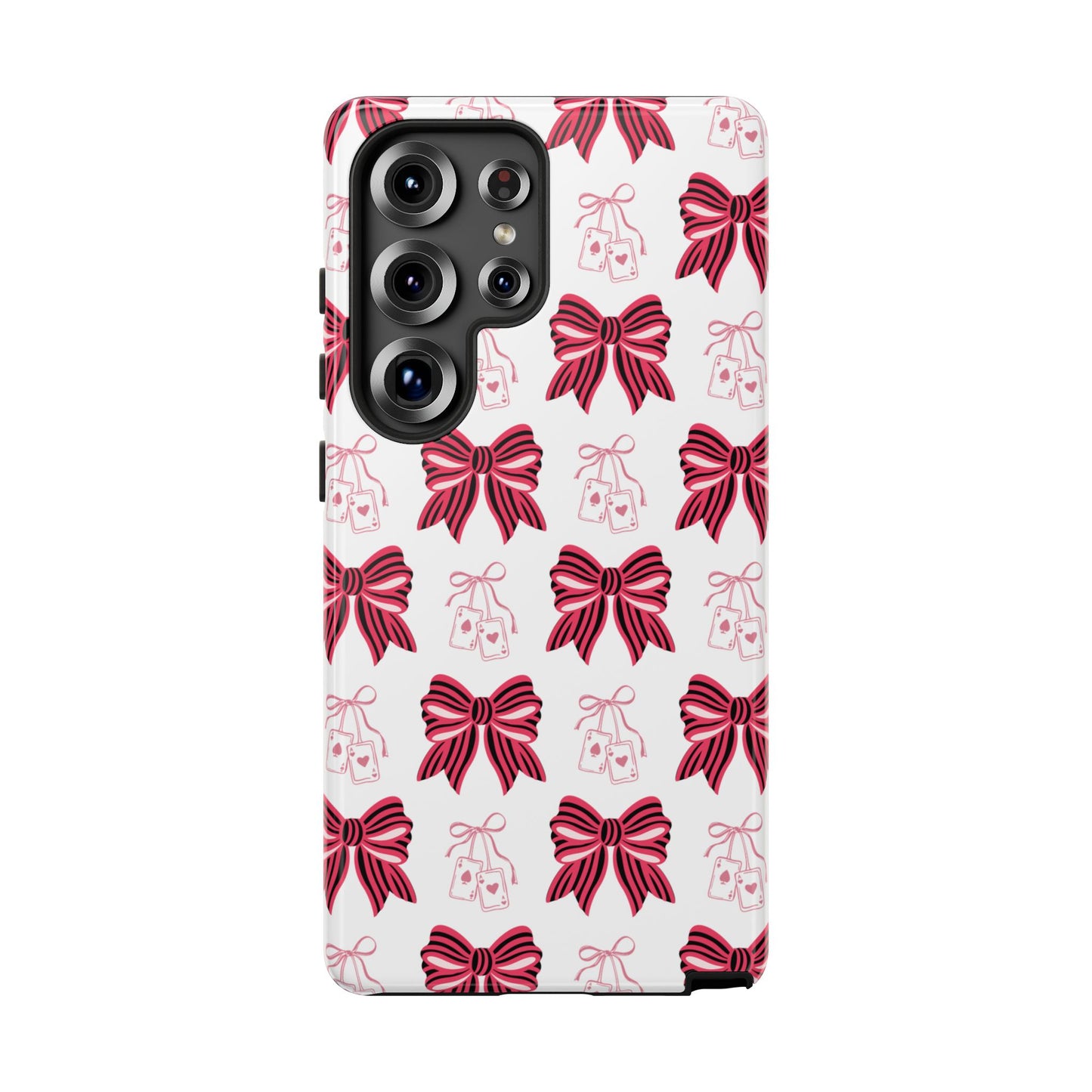 Stylish Phone Case with Elegant Bow Design, Holiday Gift, Phone Cover, Custom Smartphone Case, Fashion Accessory, Cute Gift Idea
