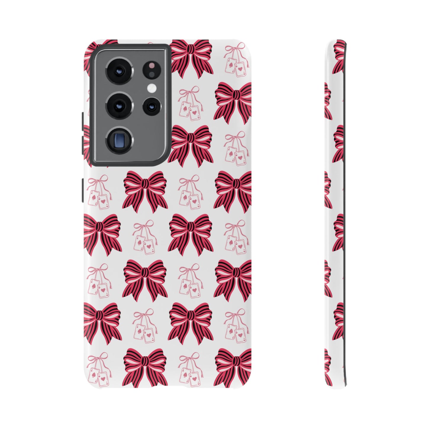 Stylish Phone Case with Elegant Bow Design, Holiday Gift, Phone Cover, Custom Smartphone Case, Fashion Accessory, Cute Gift Idea