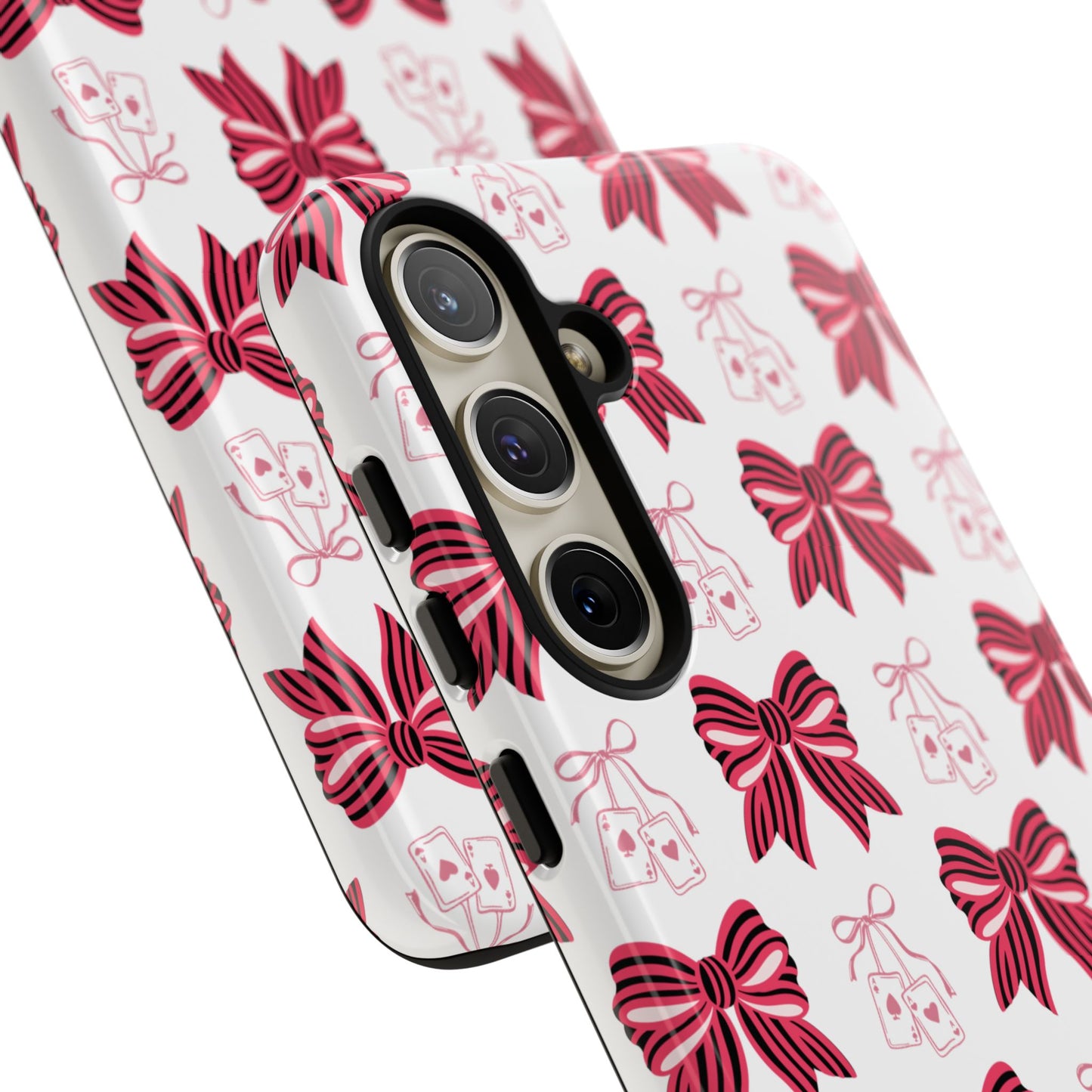Stylish Phone Case with Elegant Bow Design, Holiday Gift, Phone Cover, Custom Smartphone Case, Fashion Accessory, Cute Gift Idea