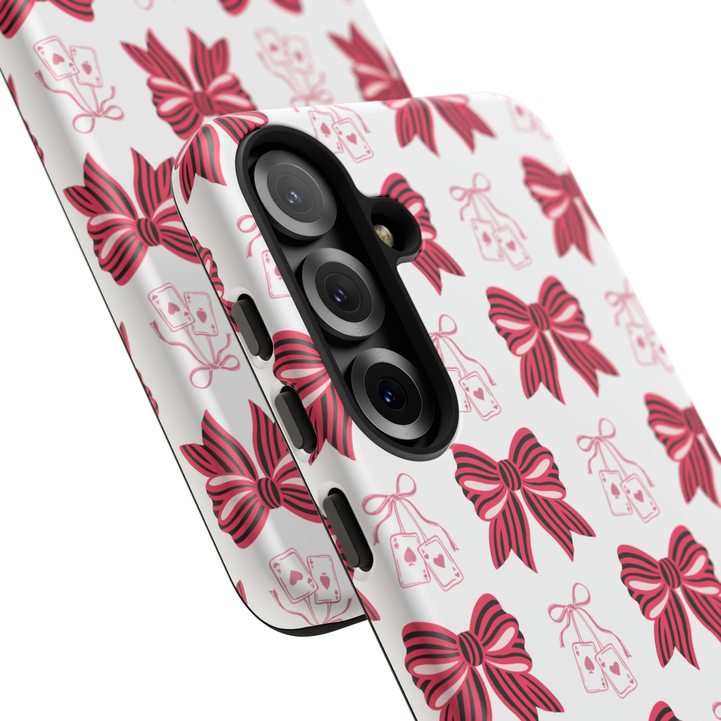 Stylish Phone Case with Elegant Bow Design, Holiday Gift, Phone Cover, Custom Smartphone Case, Fashion Accessory, Cute Gift Idea