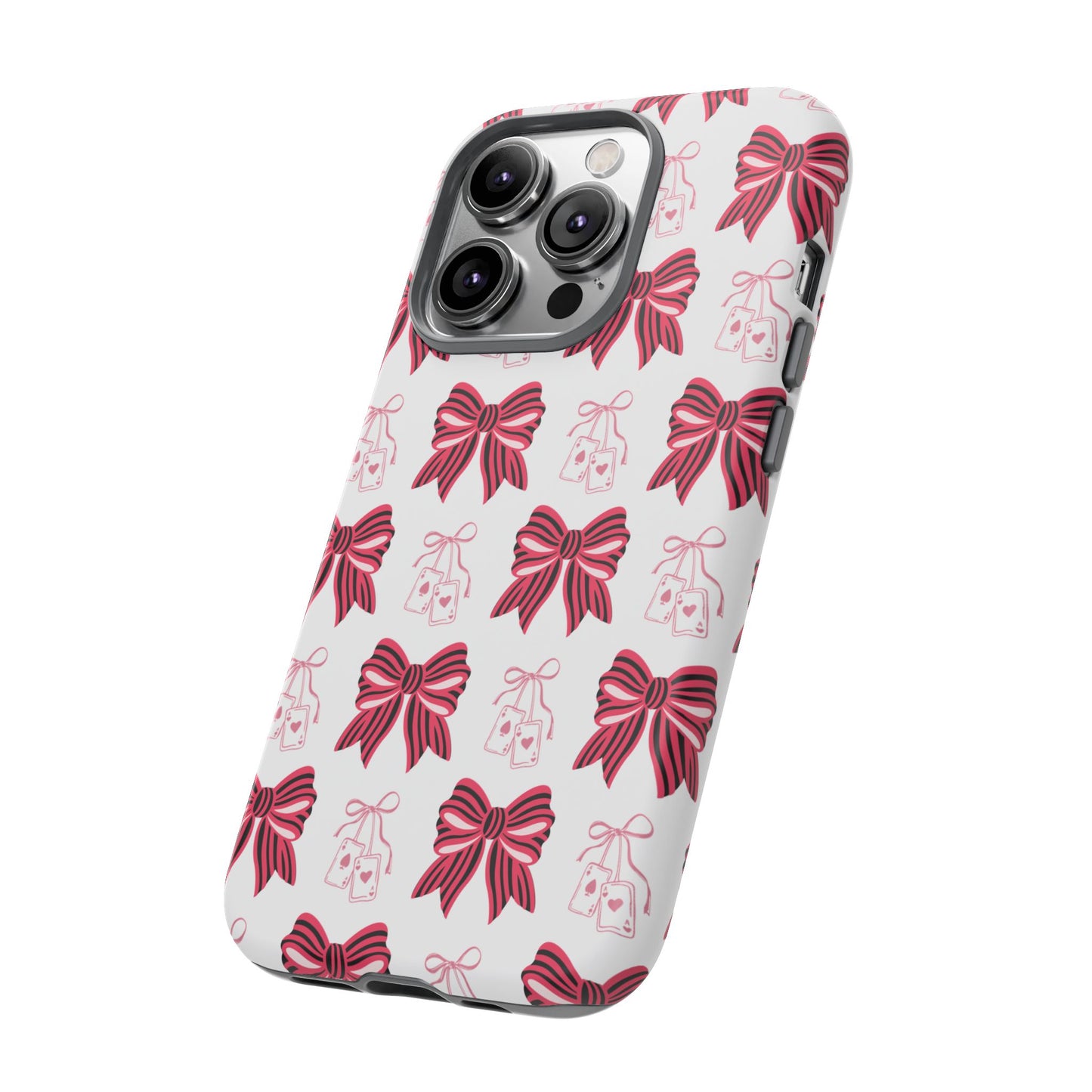 Stylish Phone Case with Elegant Bow Design, Holiday Gift, Phone Cover, Custom Smartphone Case, Fashion Accessory, Cute Gift Idea