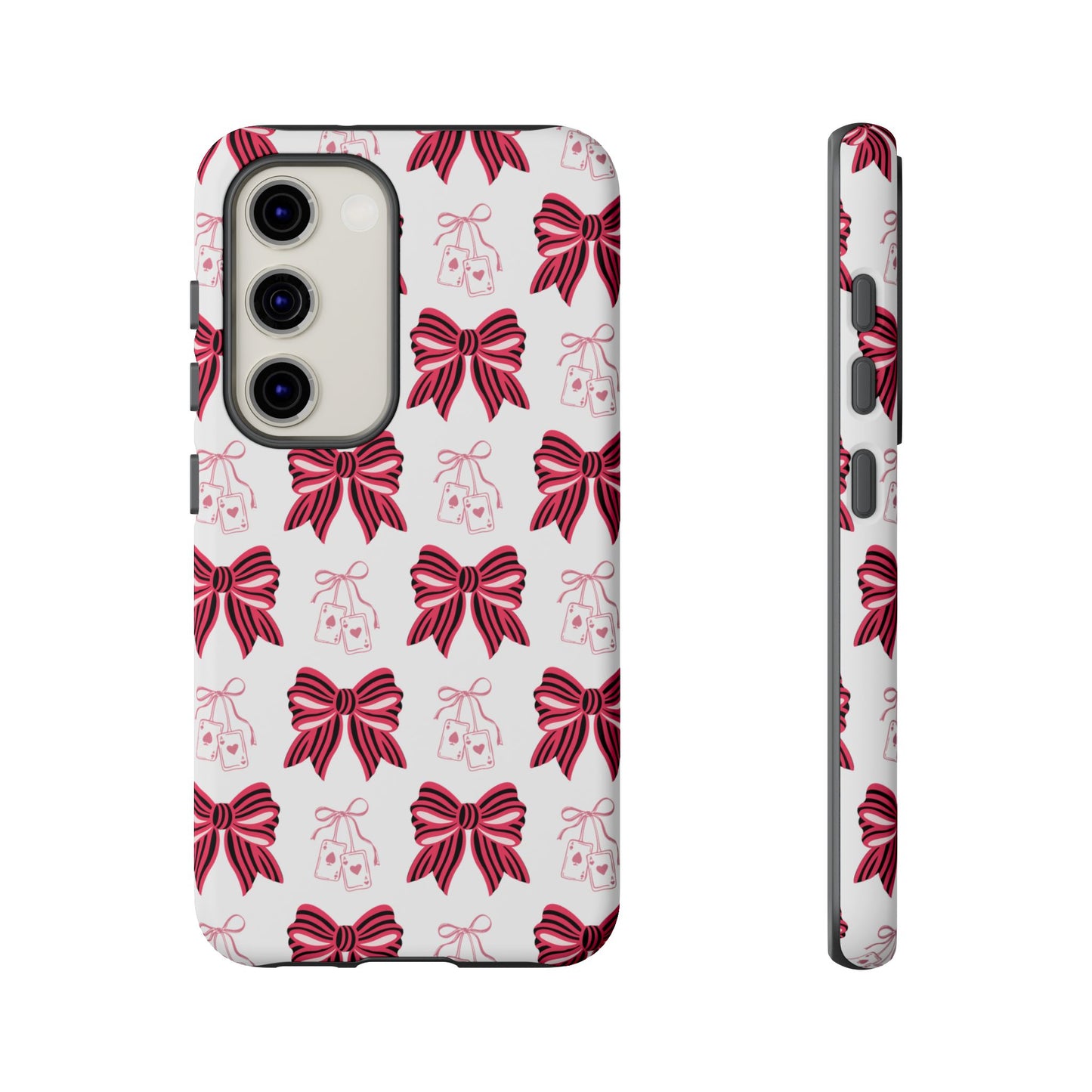 Stylish Phone Case with Elegant Bow Design, Holiday Gift, Phone Cover, Custom Smartphone Case, Fashion Accessory, Cute Gift Idea