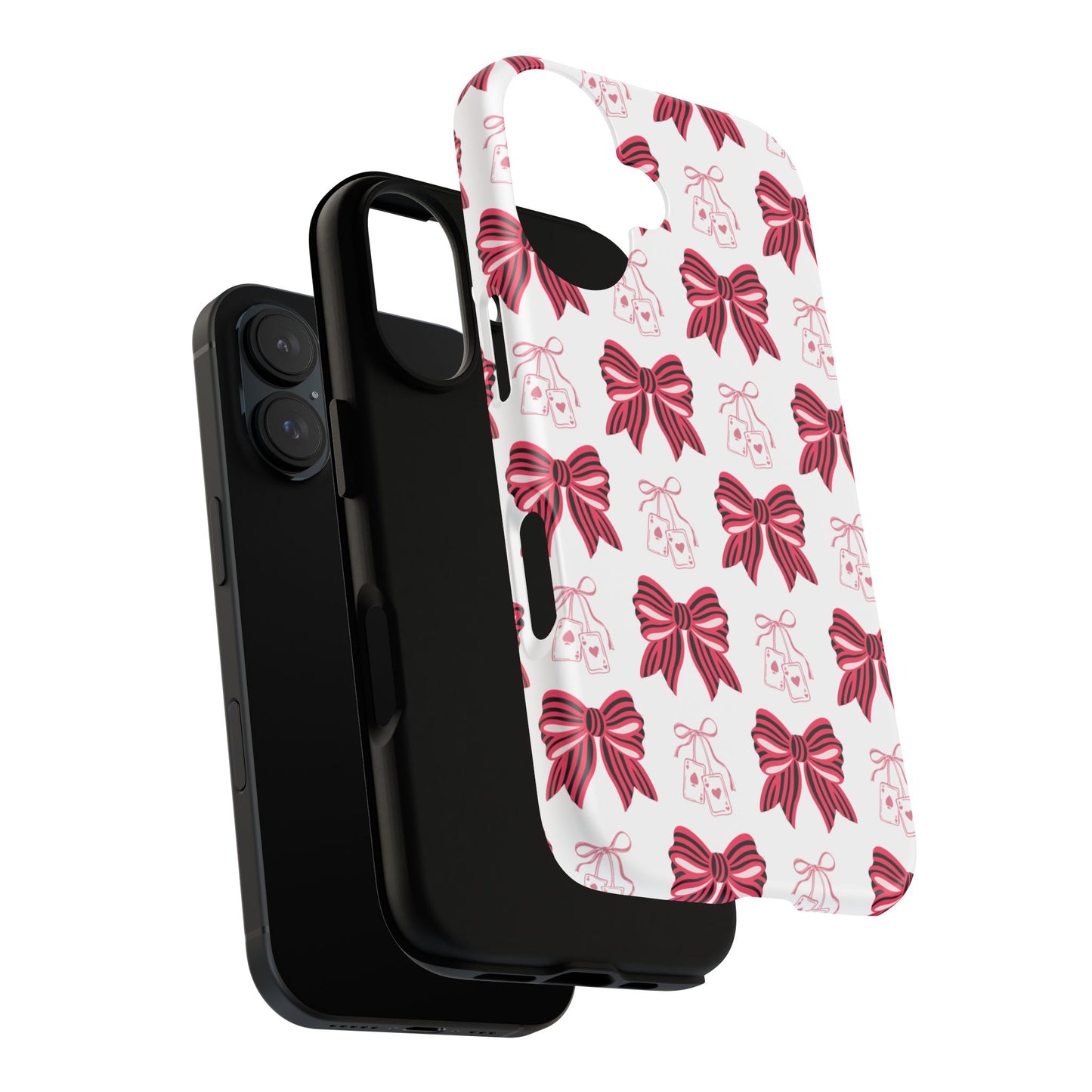 Stylish Phone Case with Elegant Bow Design, Holiday Gift, Phone Cover, Custom Smartphone Case, Fashion Accessory, Cute Gift Idea