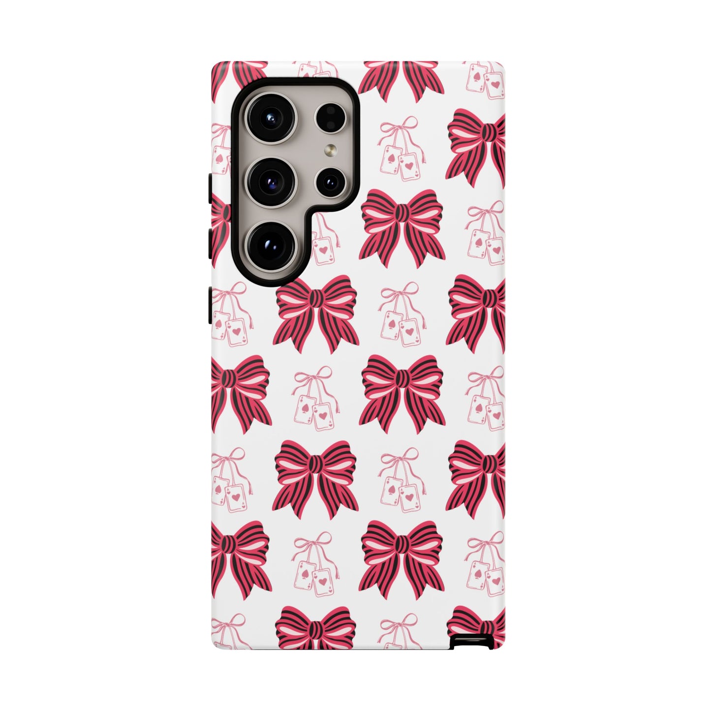 Stylish Phone Case with Elegant Bow Design, Holiday Gift, Phone Cover, Custom Smartphone Case, Fashion Accessory, Cute Gift Idea