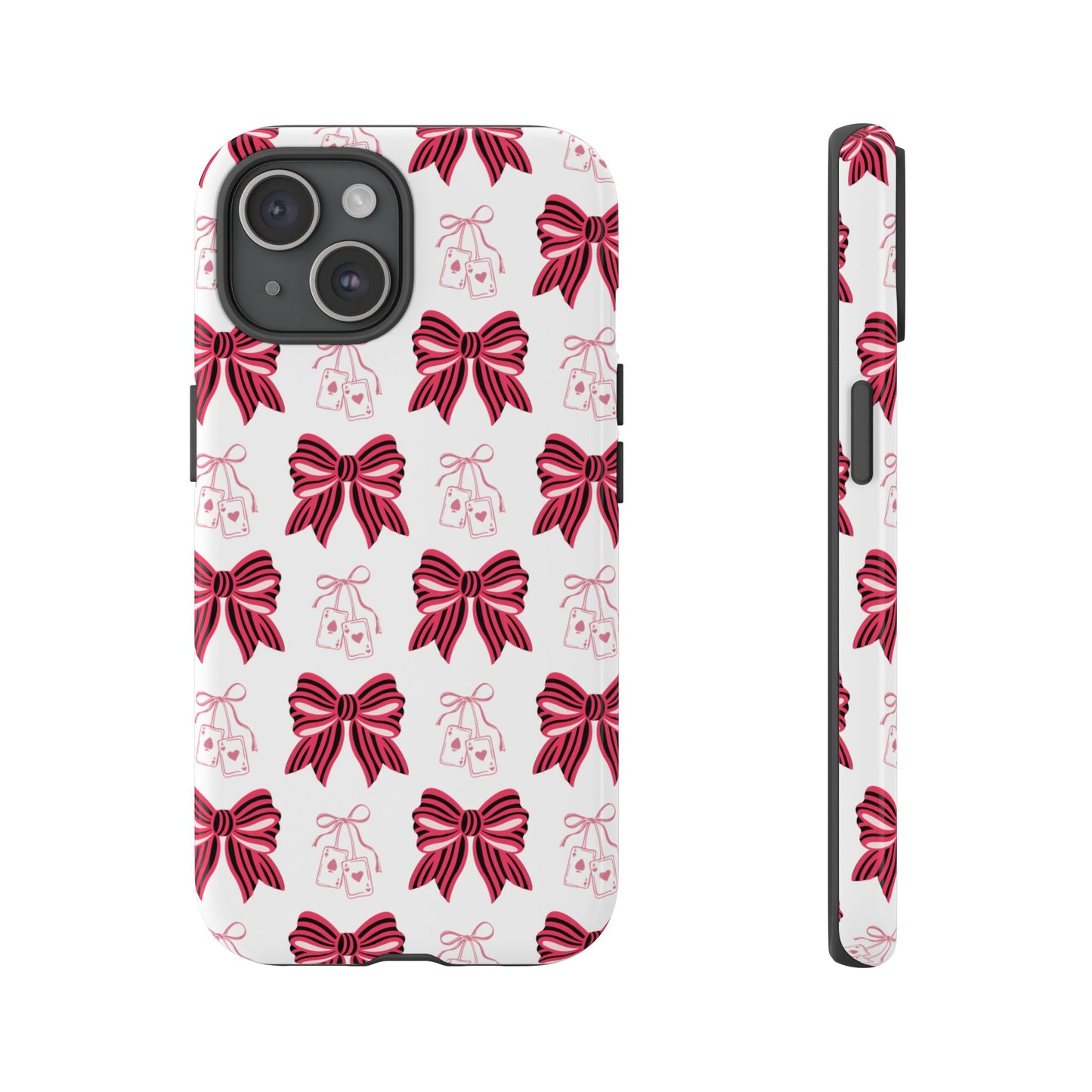 Stylish Phone Case with Elegant Bow Design, Holiday Gift, Phone Cover, Custom Smartphone Case, Fashion Accessory, Cute Gift Idea