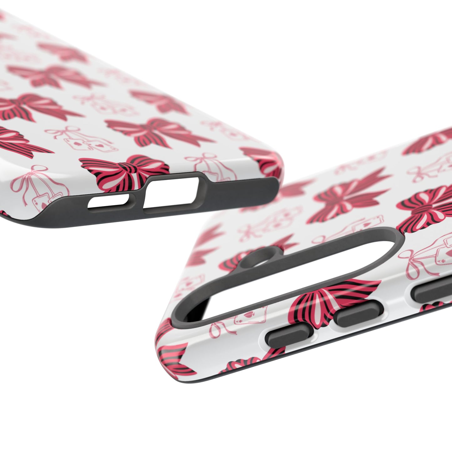 Stylish Phone Case with Elegant Bow Design, Holiday Gift, Phone Cover, Custom Smartphone Case, Fashion Accessory, Cute Gift Idea