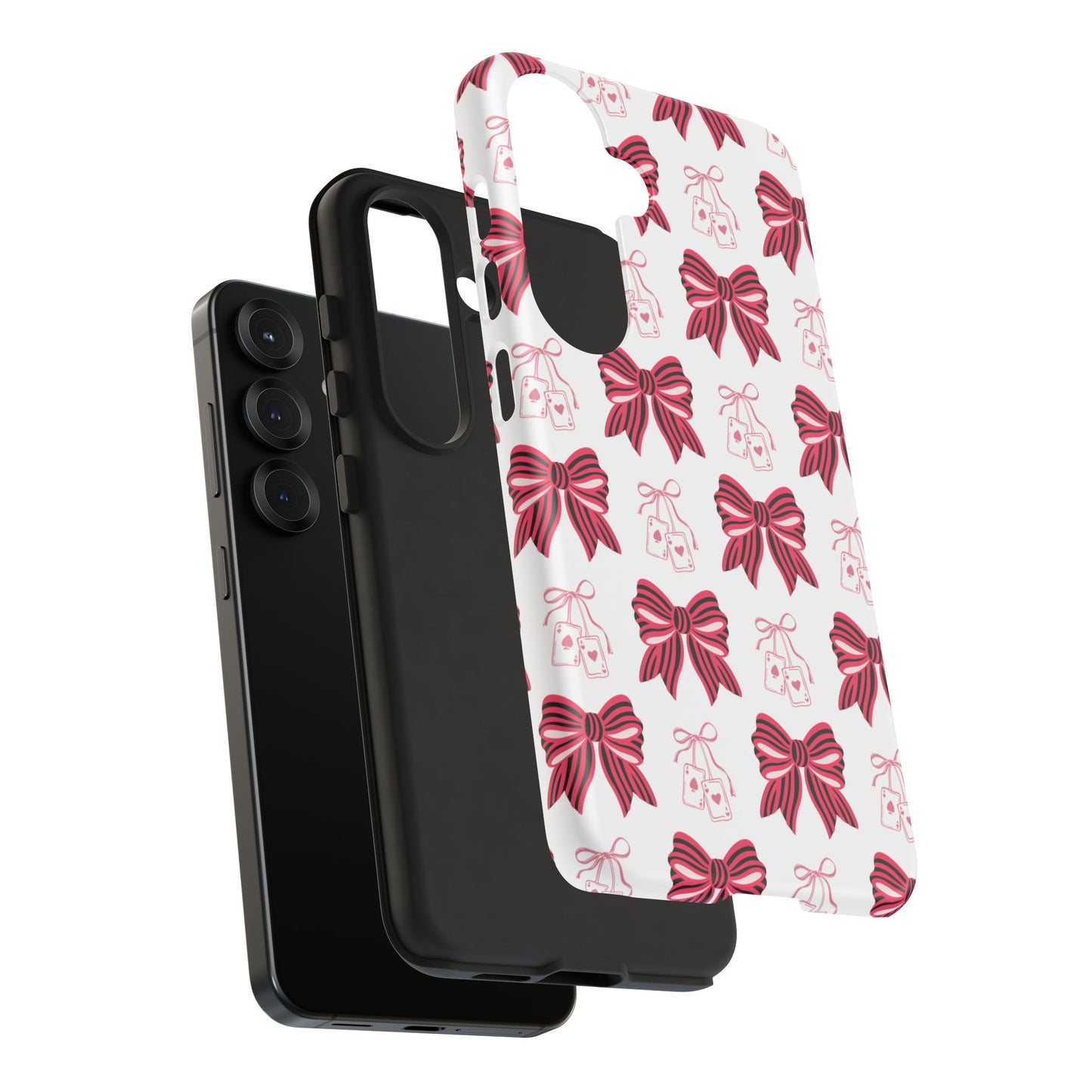 Stylish Phone Case with Elegant Bow Design, Holiday Gift, Phone Cover, Custom Smartphone Case, Fashion Accessory, Cute Gift Idea