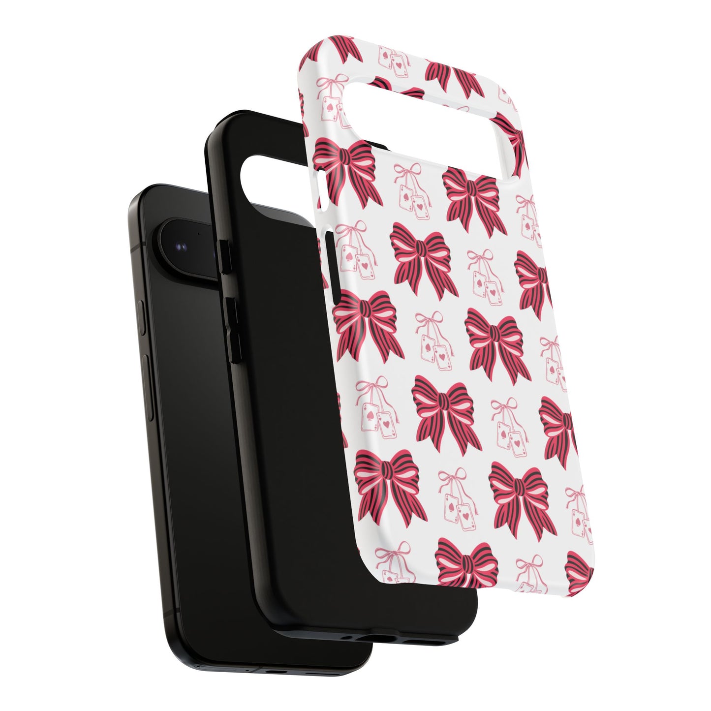 Stylish Phone Case with Elegant Bow Design, Holiday Gift, Phone Cover, Custom Smartphone Case, Fashion Accessory, Cute Gift Idea