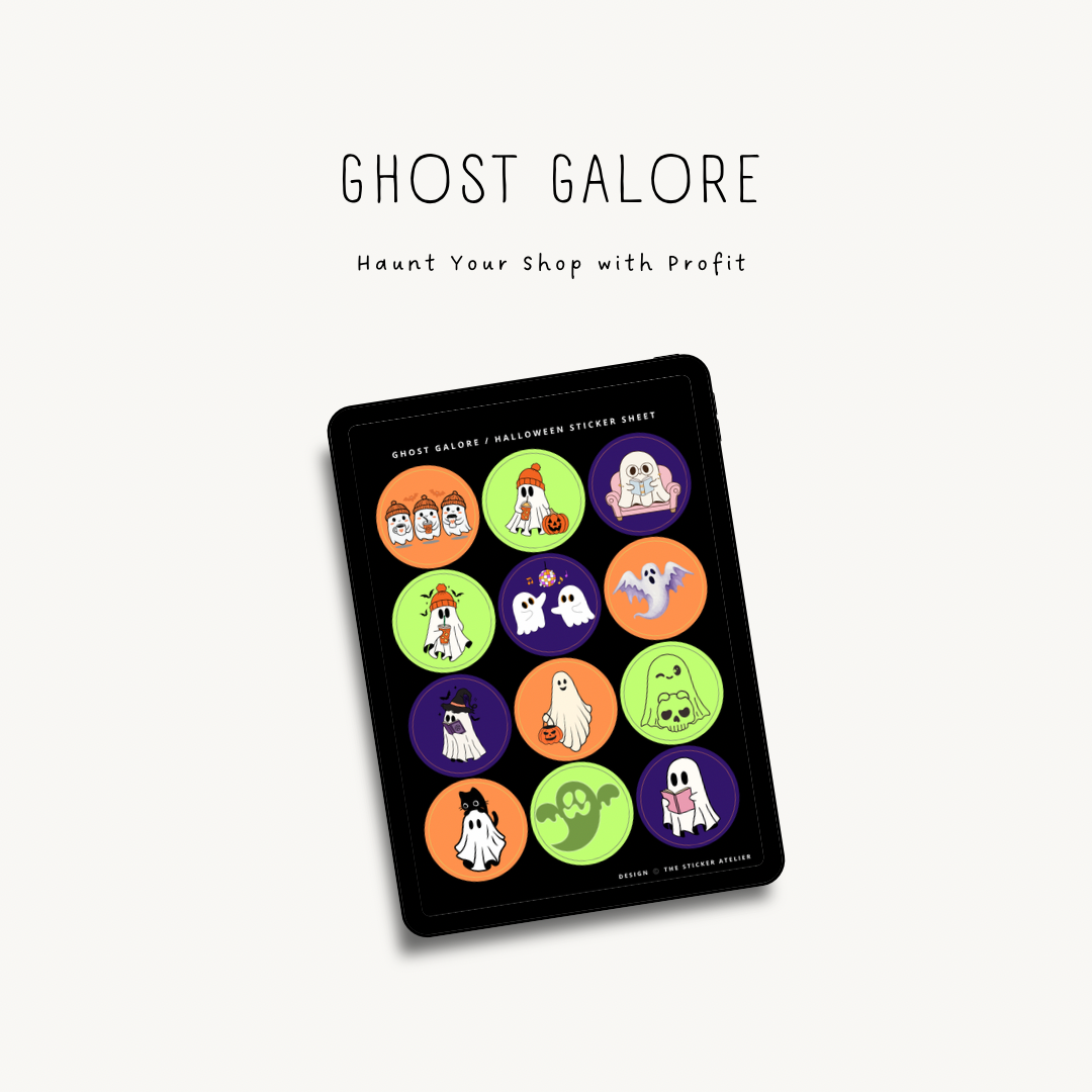 Ghost Galore— Halloween Magic — Commercial-Digital Use