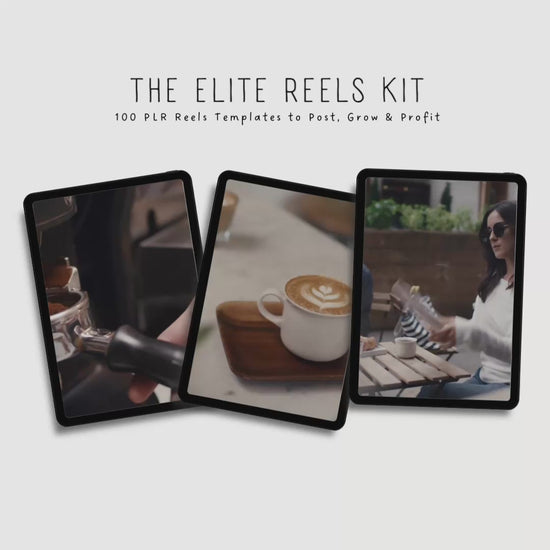 100 Reels PLR kit — ready-to-use social media video content for small business owners and digital marketers.